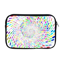 Prismatic Abstract Rainbow Apple Macbook Pro 17  Zipper Case by Mariart