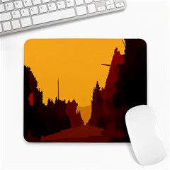 Road Trees Stop Light Richmond Ace Large Mousepads by Mariart