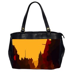 Road Trees Stop Light Richmond Ace Office Handbags (2 Sides)  by Mariart