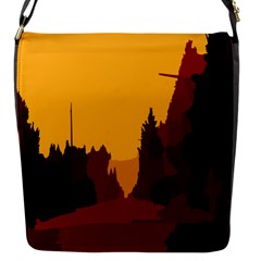 Road Trees Stop Light Richmond Ace Flap Messenger Bag (s) by Mariart