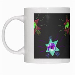 Random Doodle Pattern Star White Mugs by Mariart