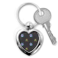 Random Doodle Pattern Star Key Chains (heart) 