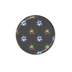 Random Doodle Pattern Star Hat Clip Ball Marker