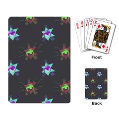 Random Doodle Pattern Star Playing Card by Mariart