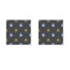 Random Doodle Pattern Star Cufflinks (square) by Mariart