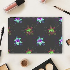 Random Doodle Pattern Star Cosmetic Bag (large) 