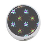 Random Doodle Pattern Star 4-Port USB Hub (Two Sides)  Front