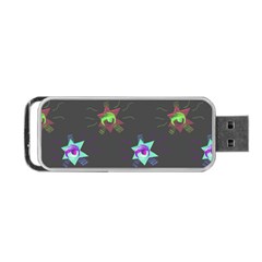 Random Doodle Pattern Star Portable Usb Flash (two Sides) by Mariart