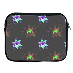 Random Doodle Pattern Star Apple Ipad 2/3/4 Zipper Cases