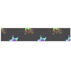 Random Doodle Pattern Star Large Flano Scarf 