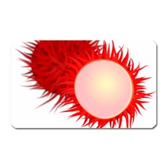 Rambutan Fruit Red Sweet Magnet (rectangular)