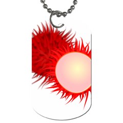 Rambutan Fruit Red Sweet Dog Tag (one Side)