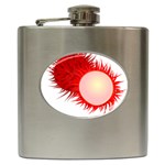 Rambutan Fruit Red Sweet Hip Flask (6 oz) Front