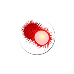 Rambutan Fruit Red Sweet Golf Ball Marker (10 Pack)