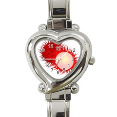 Rambutan Fruit Red Sweet Heart Italian Charm Watch