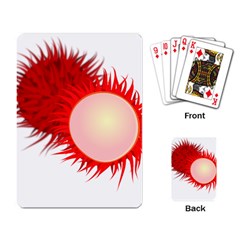 Rambutan Fruit Red Sweet Playing Card