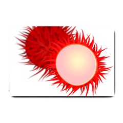 Rambutan Fruit Red Sweet Small Doormat 