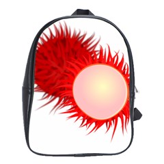 Rambutan Fruit Red Sweet School Bag (Large)