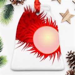 Rambutan Fruit Red Sweet Bell Ornament (two Sides)