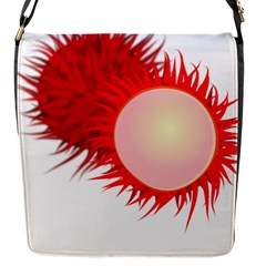 Rambutan Fruit Red Sweet Flap Messenger Bag (S)