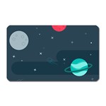 Space Pelanet Galaxy Comet Star Sky Blue Magnet (Rectangular) Front