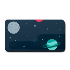 Space Pelanet Galaxy Comet Star Sky Blue Medium Bar Mats