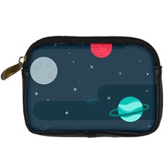 Space Pelanet Galaxy Comet Star Sky Blue Digital Camera Cases