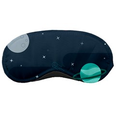 Space Pelanet Galaxy Comet Star Sky Blue Sleeping Masks