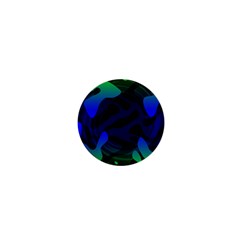 Spectrum Sputnik Space Blue Green 1  Mini Magnets by Mariart