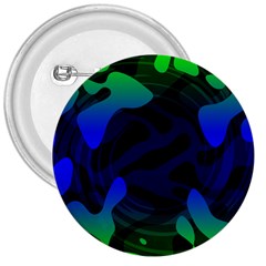 Spectrum Sputnik Space Blue Green 3  Buttons by Mariart