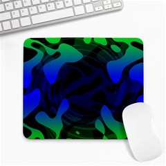 Spectrum Sputnik Space Blue Green Large Mousepads by Mariart