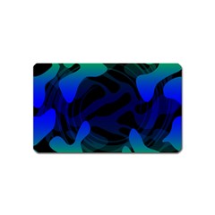 Spectrum Sputnik Space Blue Green Magnet (name Card) by Mariart