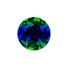 Spectrum Sputnik Space Blue Green Golf Ball Marker (4 Pack) by Mariart