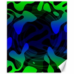 Spectrum Sputnik Space Blue Green Canvas 8  X 10  by Mariart