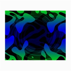 Spectrum Sputnik Space Blue Green Small Glasses Cloth (2-side) by Mariart