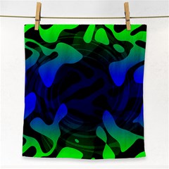 Spectrum Sputnik Space Blue Green Face Towel