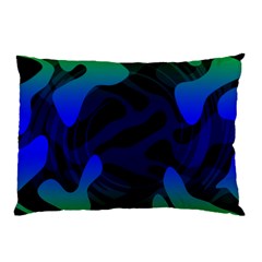 Spectrum Sputnik Space Blue Green Pillow Case by Mariart