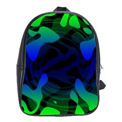 Spectrum Sputnik Space Blue Green School Bag (large)