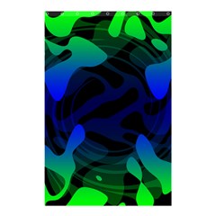 Spectrum Sputnik Space Blue Green Shower Curtain 48  X 72  (small) 