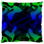 Spectrum Sputnik Space Blue Green Large Cushion Case (One Side) Front