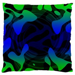 Spectrum Sputnik Space Blue Green Large Cushion Case (two Sides) by Mariart