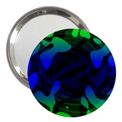 Spectrum Sputnik Space Blue Green 3  Handbag Mirrors by Mariart