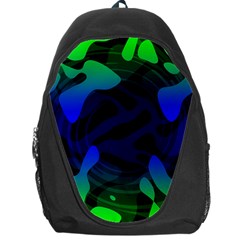 Spectrum Sputnik Space Blue Green Backpack Bag by Mariart