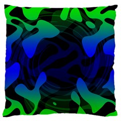 Spectrum Sputnik Space Blue Green Standard Flano Cushion Case (two Sides) by Mariart