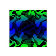 Spectrum Sputnik Space Blue Green Satin Bandana Scarf