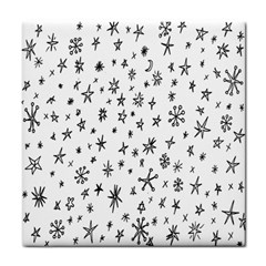 Star Doodle Tile Coasters by Mariart