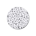 Star Doodle Rubber Round Coaster (4 pack)  Front