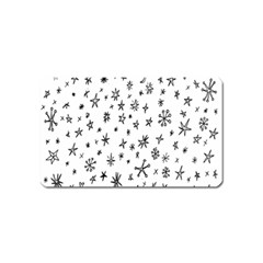 Star Doodle Magnet (name Card) by Mariart