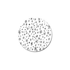 Star Doodle Golf Ball Marker by Mariart