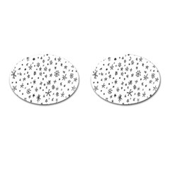 Star Doodle Cufflinks (oval) by Mariart